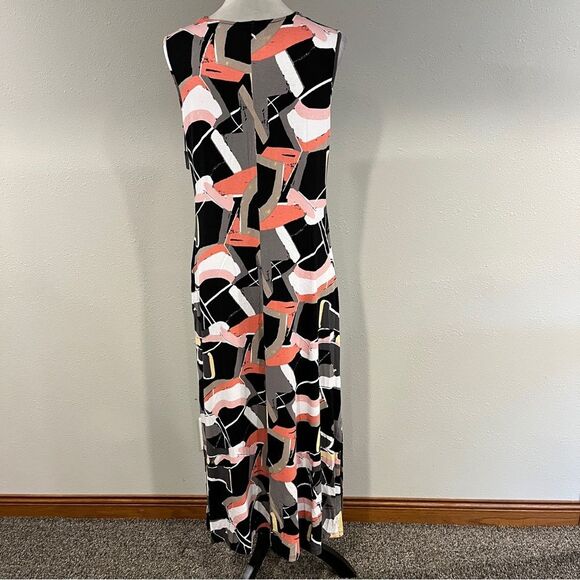 Artex Abstract Print Sleeveless Maxi Dress size medium - Picture 6 of 13